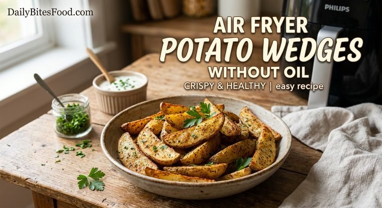 Air Fryer Potato Wedges Without Oil: Crispy, Golden, and Easy