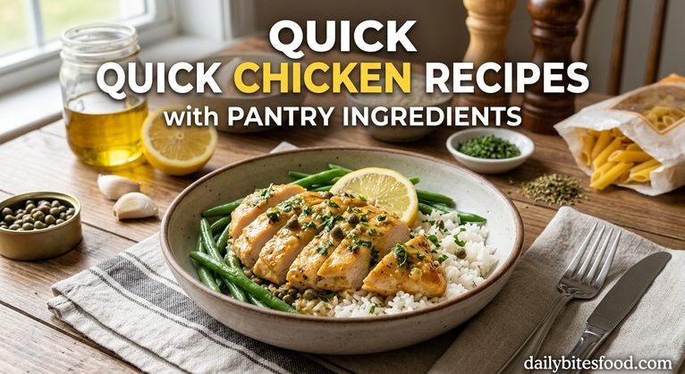 Quick Chicken Recipes with Pantry Ingredients: Easy Meals for Busy Days