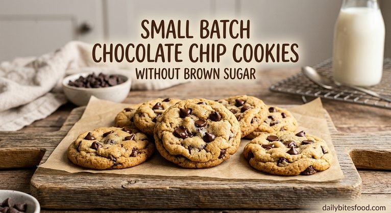 small batch chocolate chip cookies without brown sugar