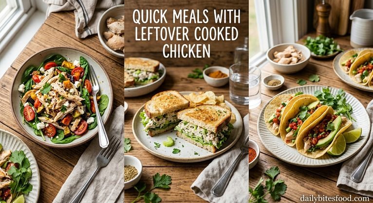 Quick Meals with Leftover Cooked Chicken: Easy Recipes for Busy Days